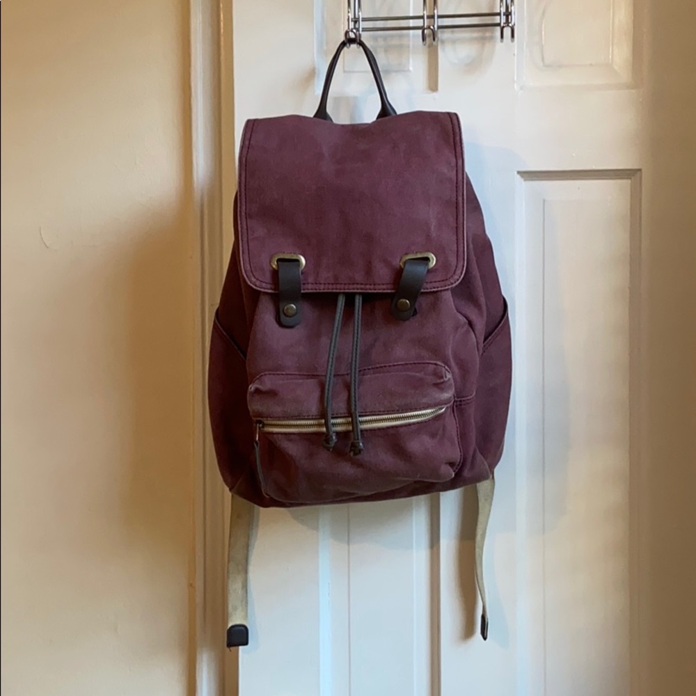Purple canvas backpack by Everlane